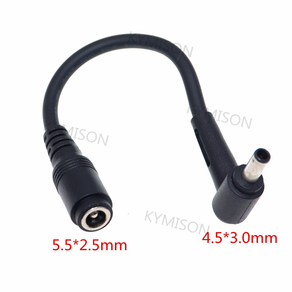 Cable Lock Laptop - Dc jack 5.5*2.5 fêmea a 4.5*3.0mm