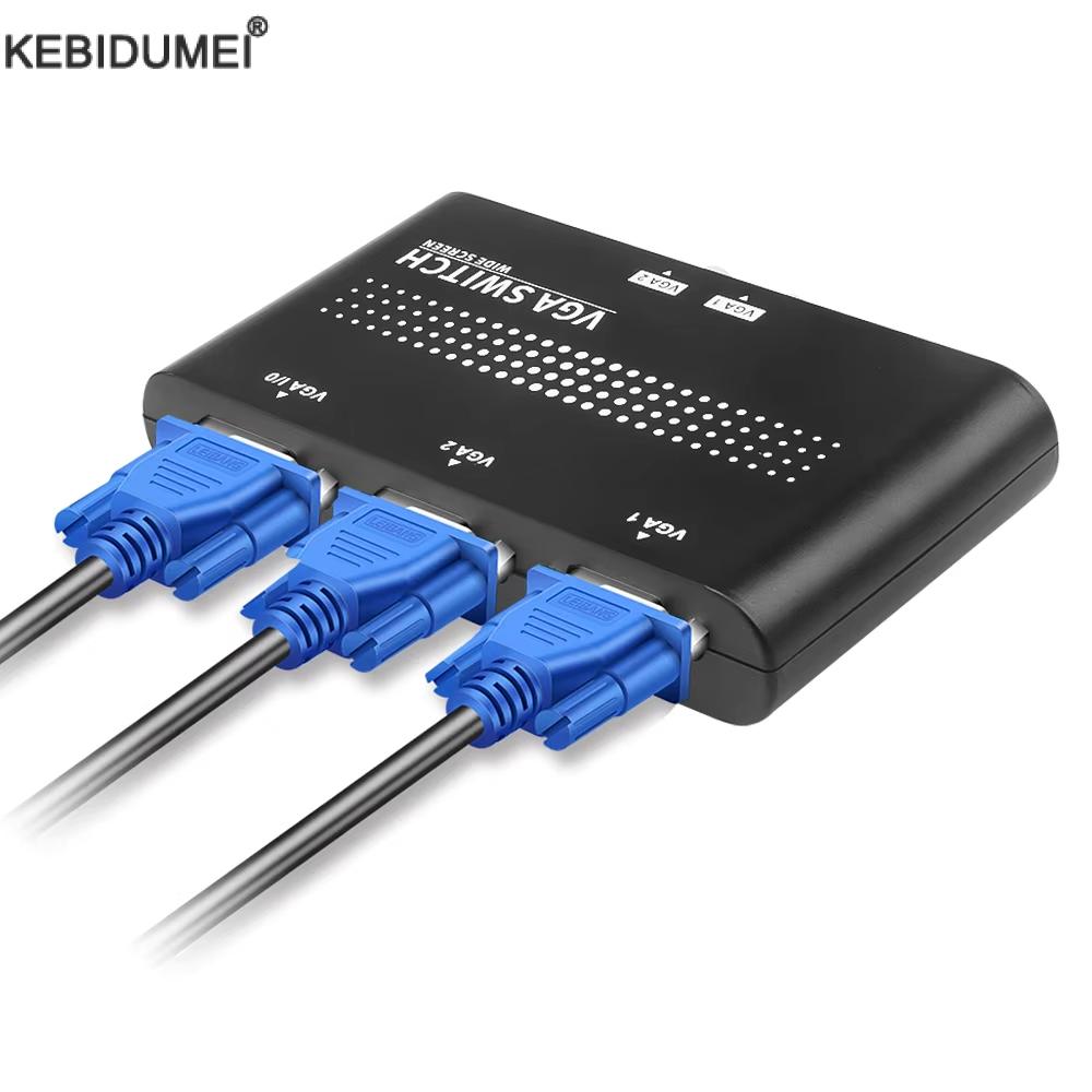 Kvm Switch Dual Monitor - 2 em 1 saída vga/svga compartilhamento