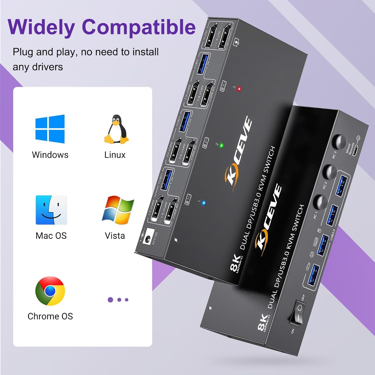 Kvm Switch Dual Monitor - 8k kvm switch 2 monitores 3