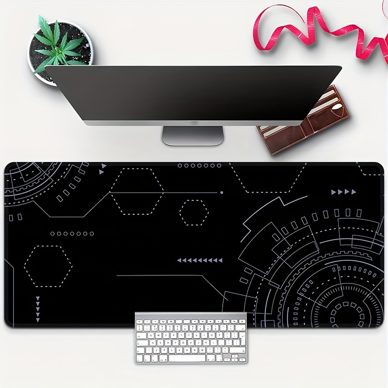 Office Tech Set Up - Mouse Pad Gamer Extenso de Borracha