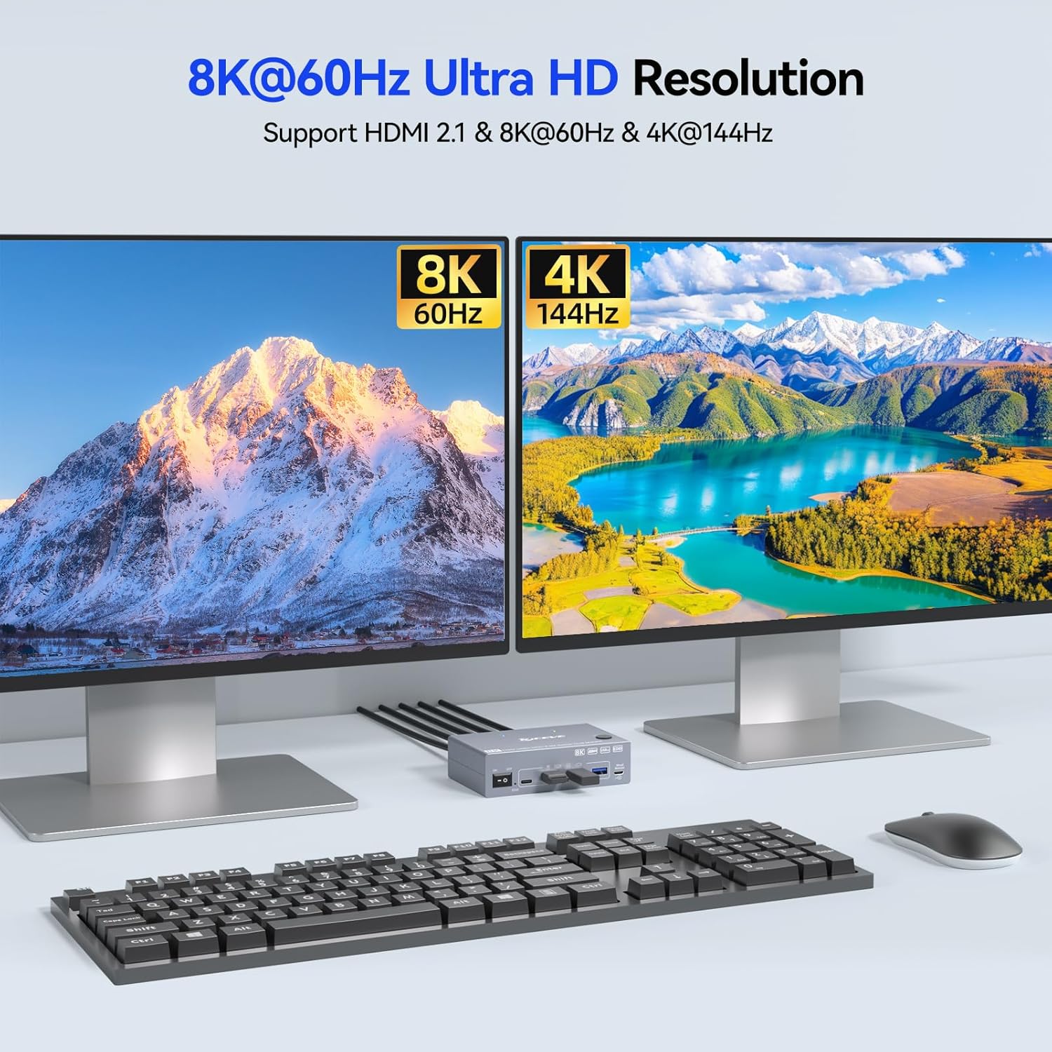 Switch KVM 8K para 2 Monitores - Kvm Switch Dual Monitor avaliação e preço