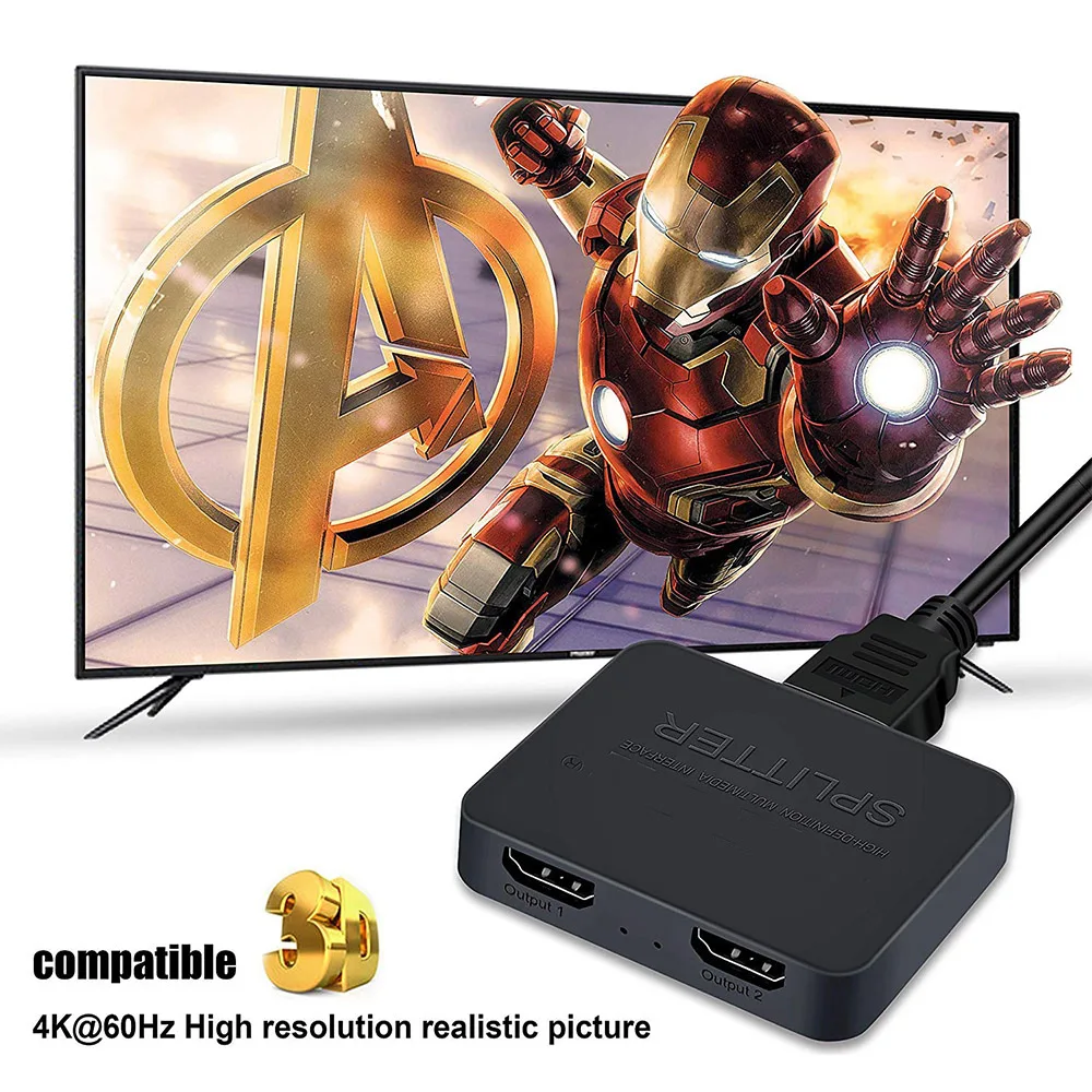 Switch HDMI 4K 1x2, Distribuid - Kvm Switch Dual Monitor avaliação e preço