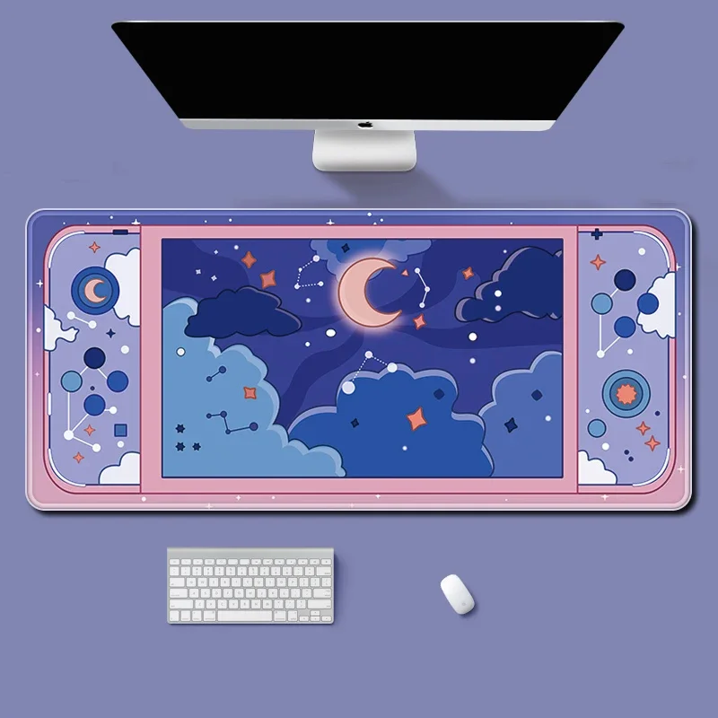 Lua e estrelas grande tapete d - Office Desk Tech Accessories avaliação e preço