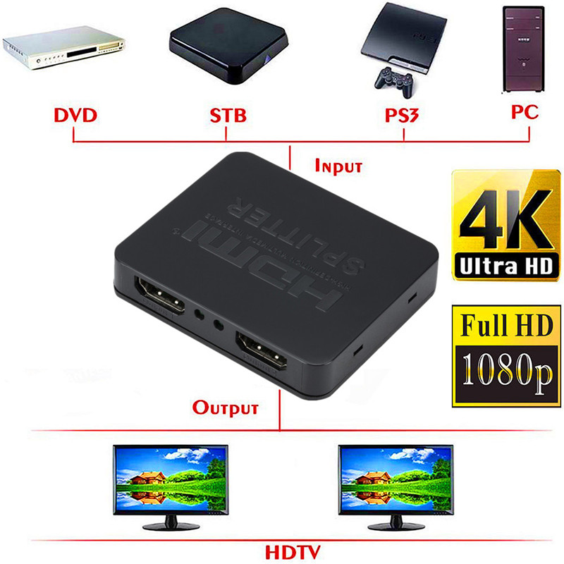 Divisor HDMI 1080p 4K Full HD, - Kvm Switch Dual Monitor avaliação e preço